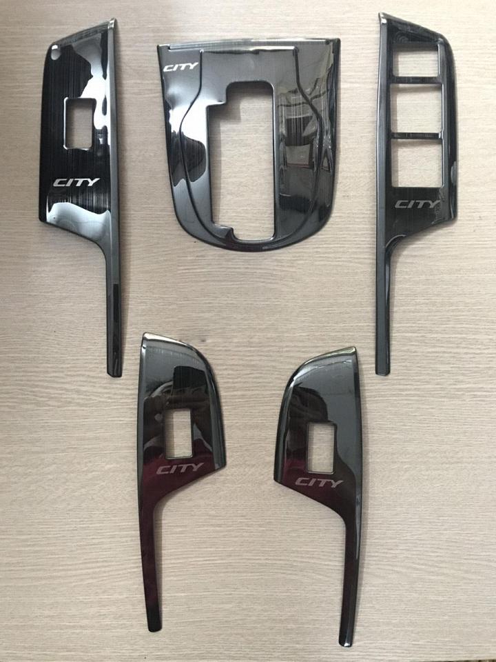 Bộ ốp nội thất vân titan xe honda city 2015-2019