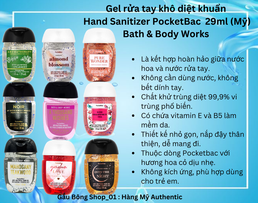 Nước rửa tay khô bath and body works 29ml