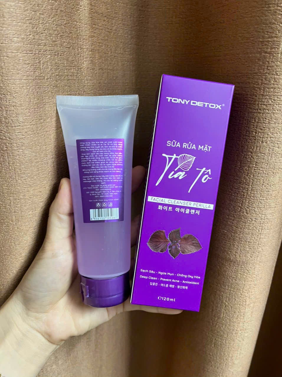 Sữa rửa mặt tía tô 120ml