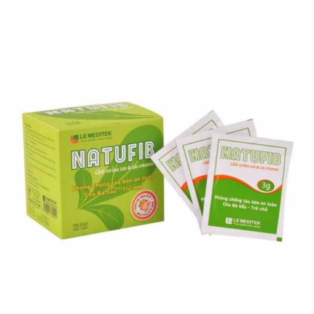 CỐM Chất xơ hoà tan táo bón Natufib