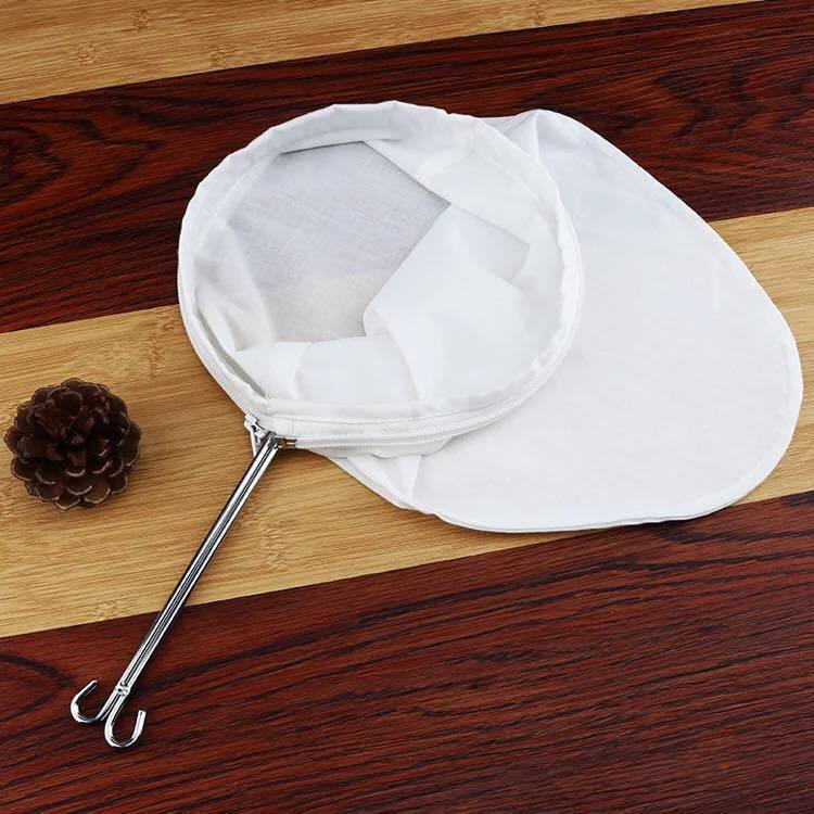 Cây vợt vải lọc trà, cà phê loại cán dài 40cm đường kính 24cm