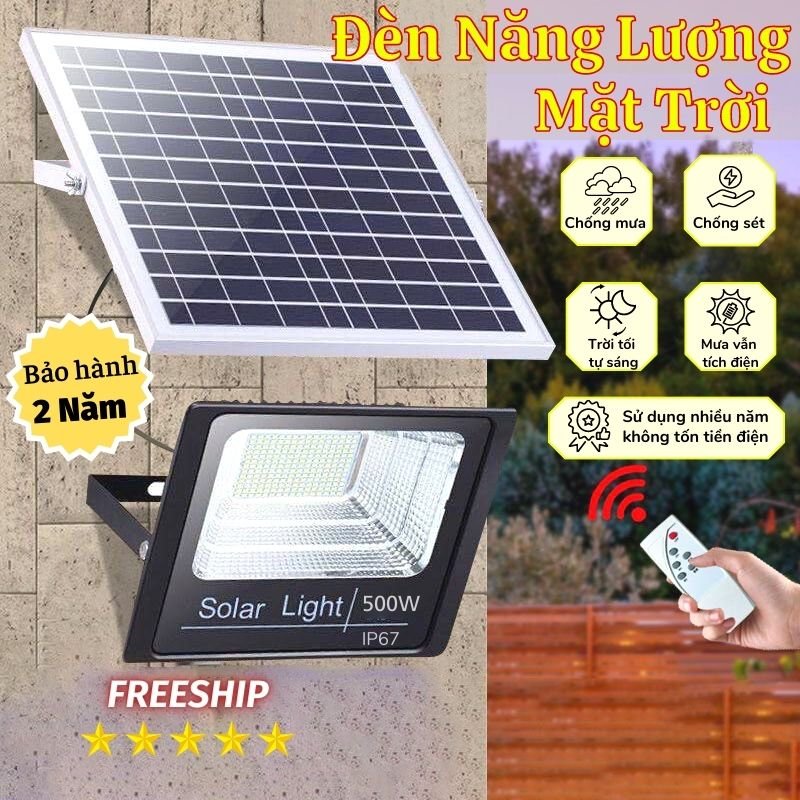 Đèn Năng Lượng Mặt Trời 1200W Siêu Tiết Kiệm Điện Năng Đèn Asaki