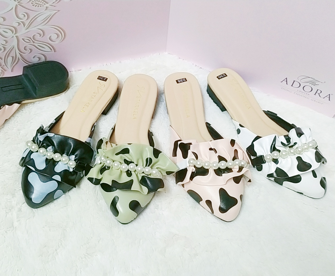 [HCM]Dép sục nữ quai bèo đính hạt,dép bệt nữ đơn giản sang trọng thích hợp đi chơi đi làm