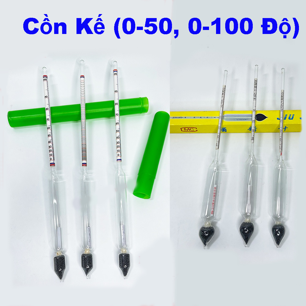 Cồn kế dụng cụ đo độ cồn, độ rượu