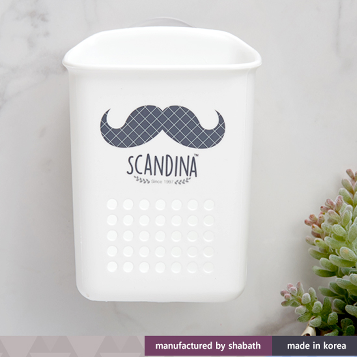 Giỏ đựng đồ nhà tắm Shabath Hàn Quốc cao cấp dáng dài có mút gắn tường SA08475 Độ dính chắc, không lo bị rơi