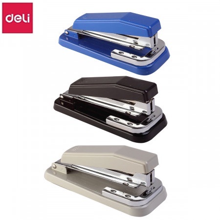 Dập ghim bấm kim số 3 xoay chiều Deli 0414 - xoay 3 chiều dập 25 tờ/lần