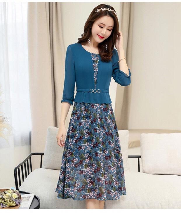 Đầm voan lụa quãng châu thanh lịchTH