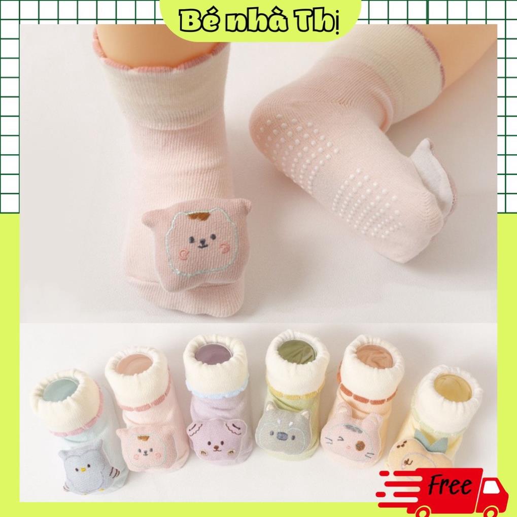 Tất hình thú chống trượt cho bé, Vớ hình thú 3D trẻ em