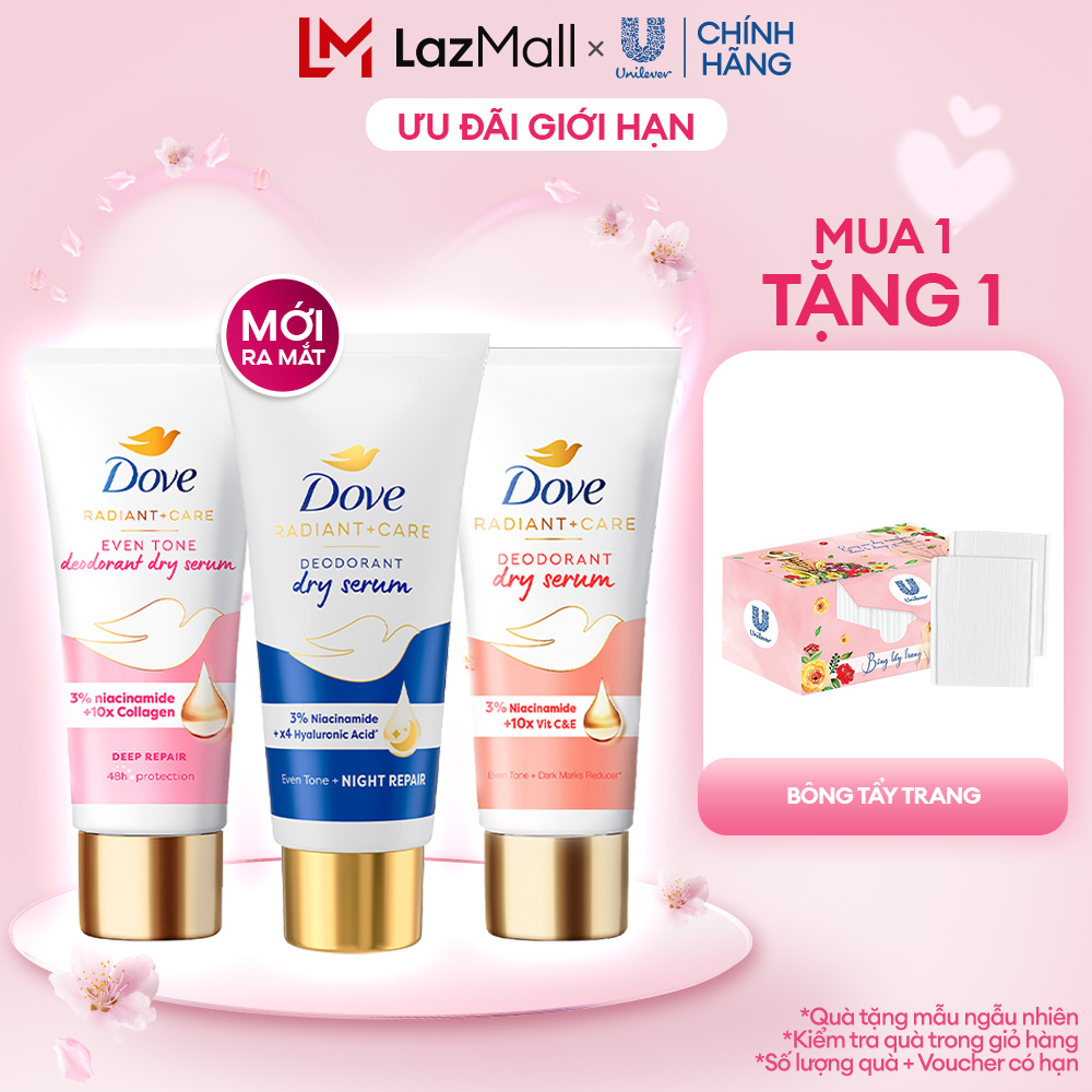 [CHÍNH HÃNG] Dove Serum dưỡng sáng khử mùi Dove dành cho nữ với 3% Niacinamide giúp da sáng mịn đều 