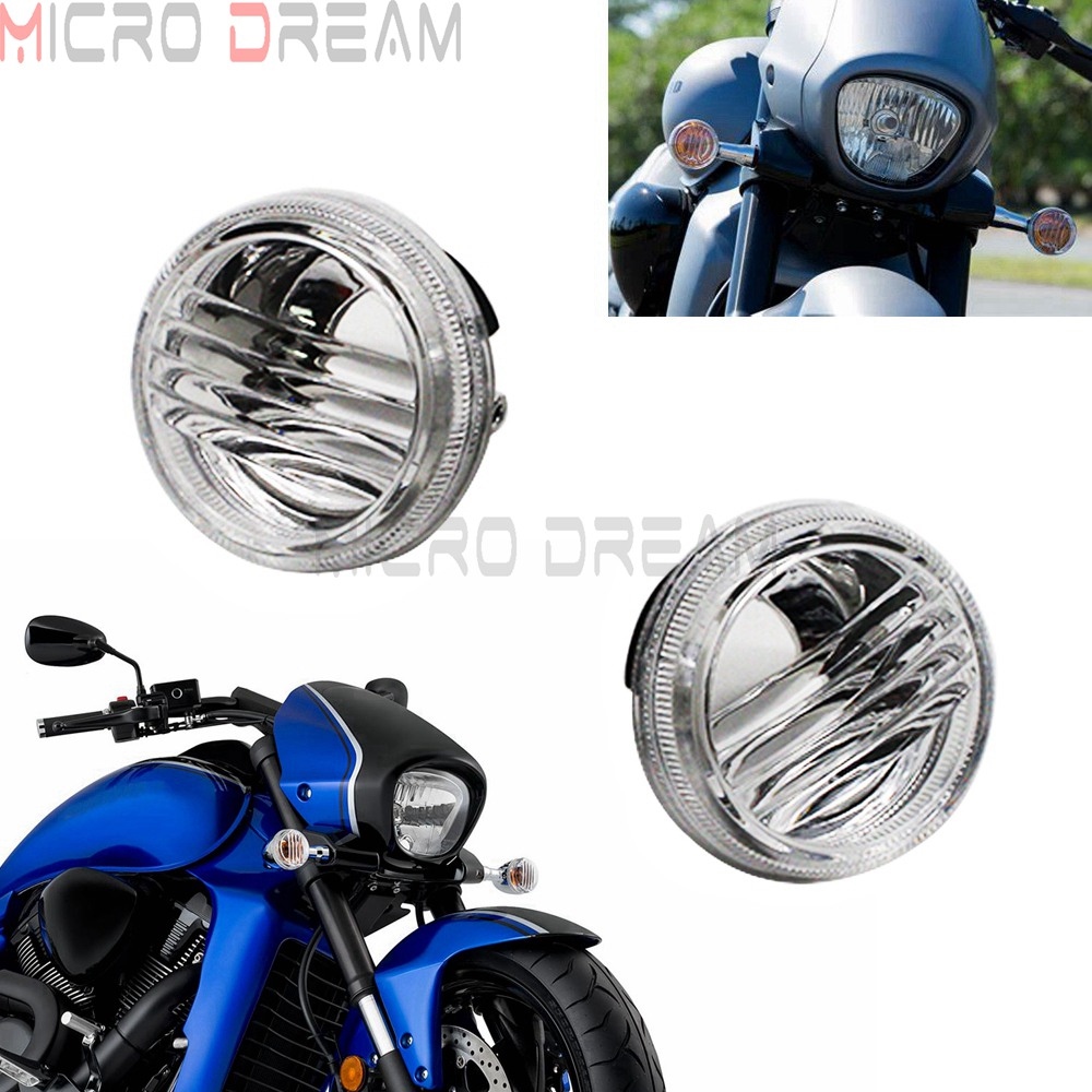 ♠◊ 2x Clear LED Light Cover Lens Motorcycle Turn Signal Lense For Suzuki Boulevard M50 C50 VL800 C90 1500 M109R C109R C1800R 05-12