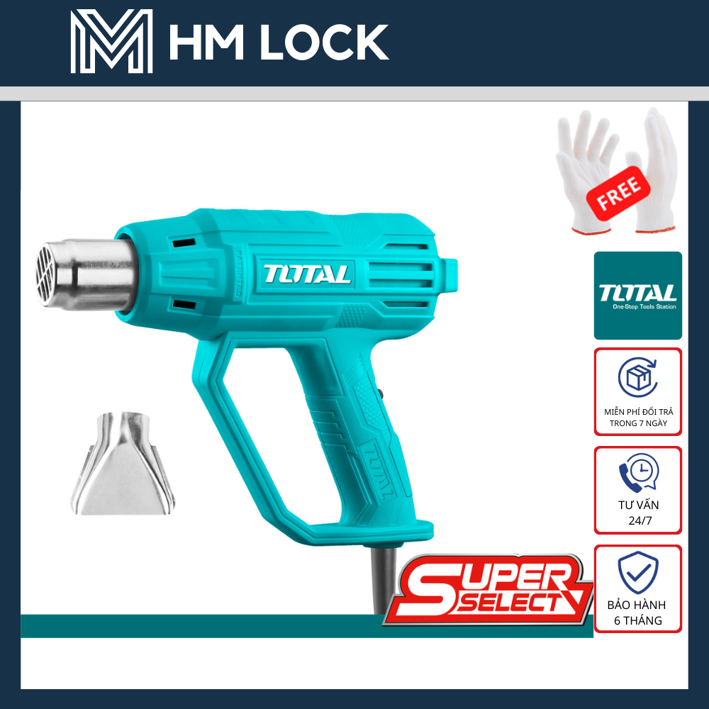 Máy khò nhiệt 2000w total - hàng chính hãng - tb200365