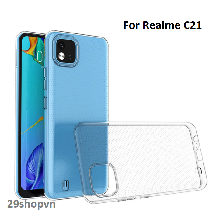 Ốp Realme C21 / Realme C21Y dẻo trong suốt (Loại đẹp)