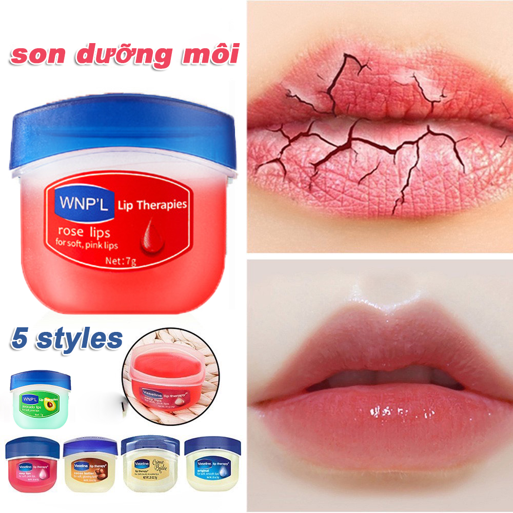 Son dưỡng môi mềm mịn căng bóng Vaseline 7g, 5 mùi tùy chọn - INTL