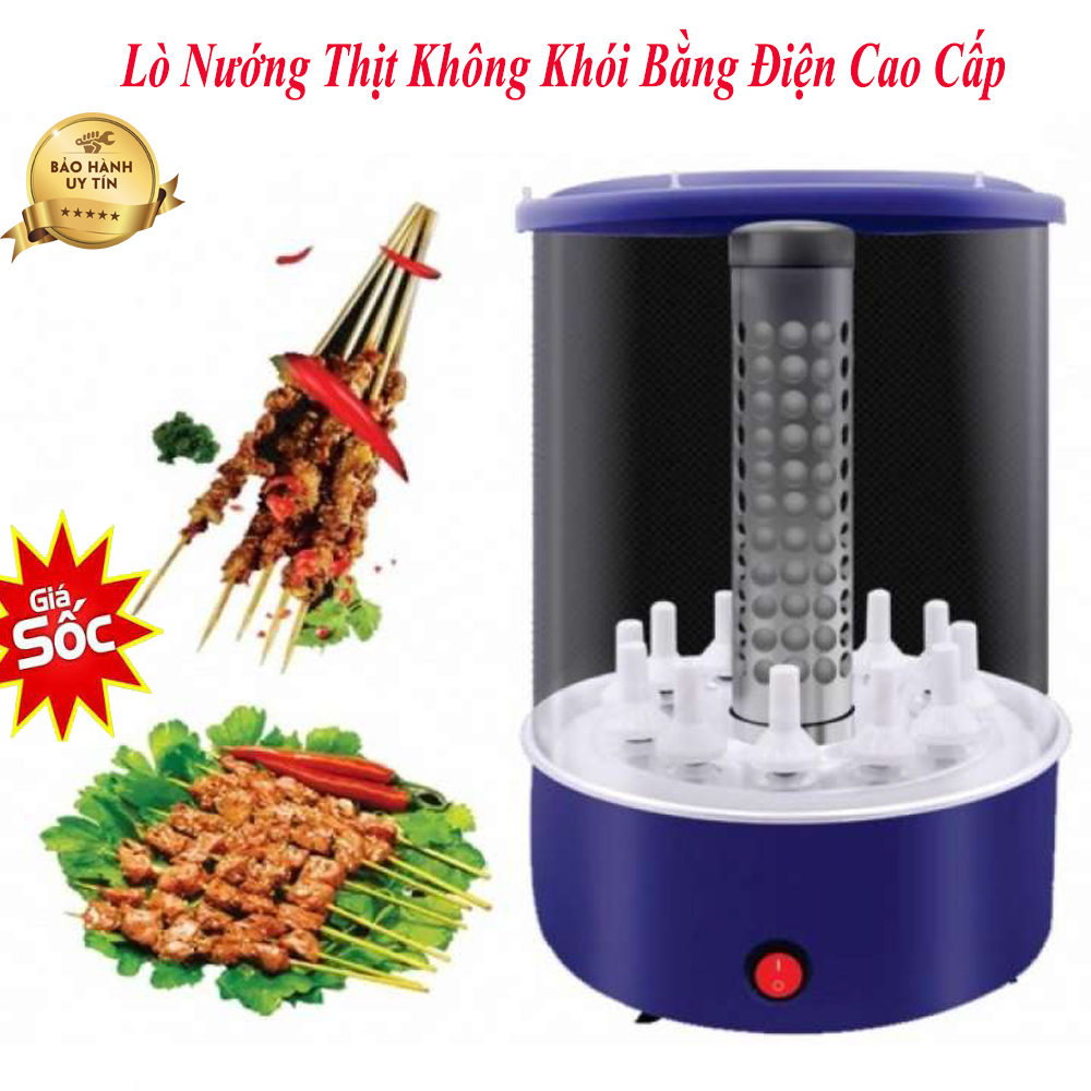 Máy nướng thịt gia đình, máy nứng thịt xiên không khói bằng điện tongling - máy nướng xiên que- máy nướng thịt giã ngoại - nhỏ - gọn - nướng nhanh, chín đều thơm ngon