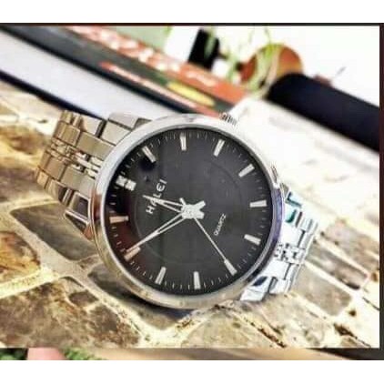 đồng hồ nam đẹp halei chống nước chống xước tặng kèm pin tặng kèm vòng tì hưu HF01d