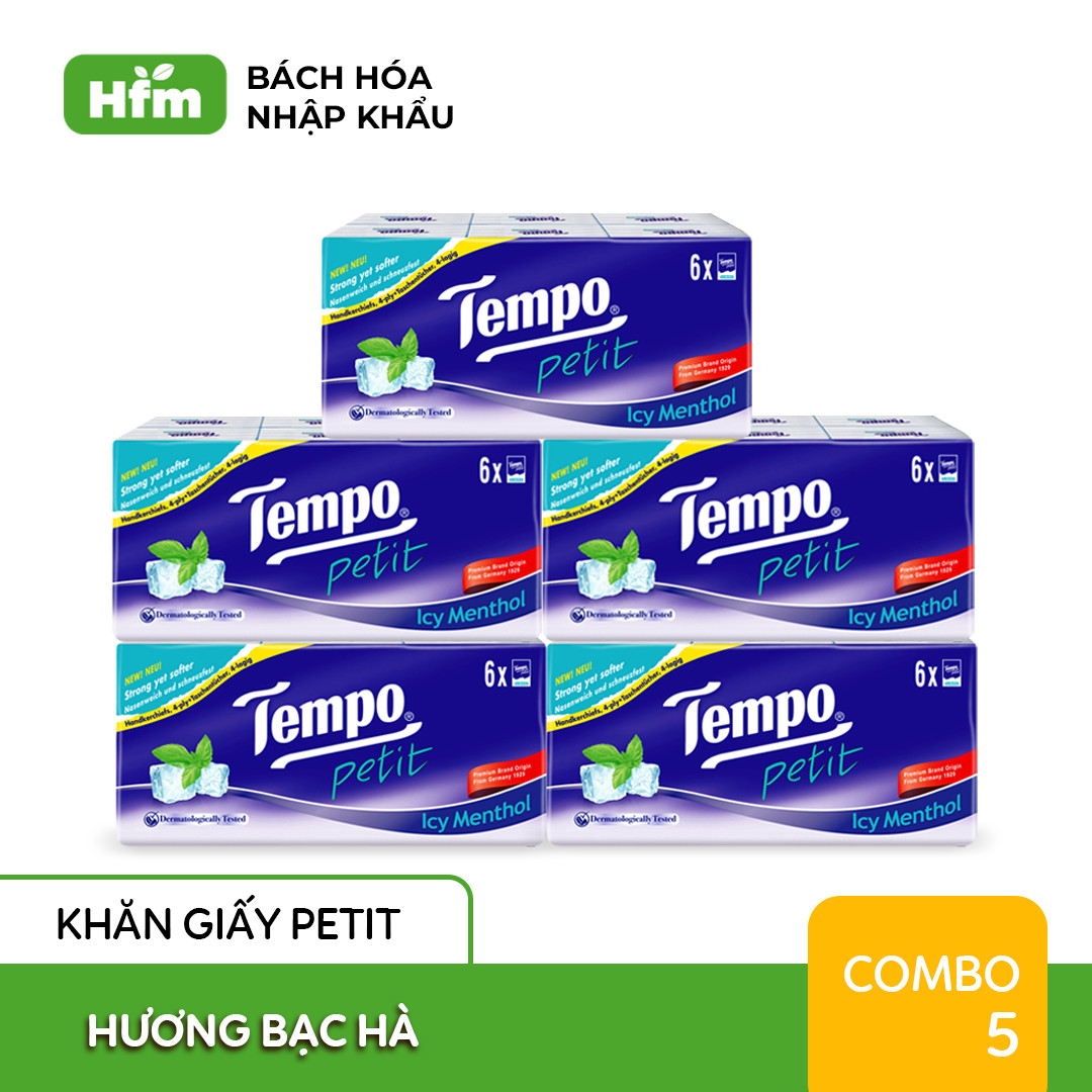 Khăn giấy Tempo Petit Icy Menthol - Thương Hiệu Đức