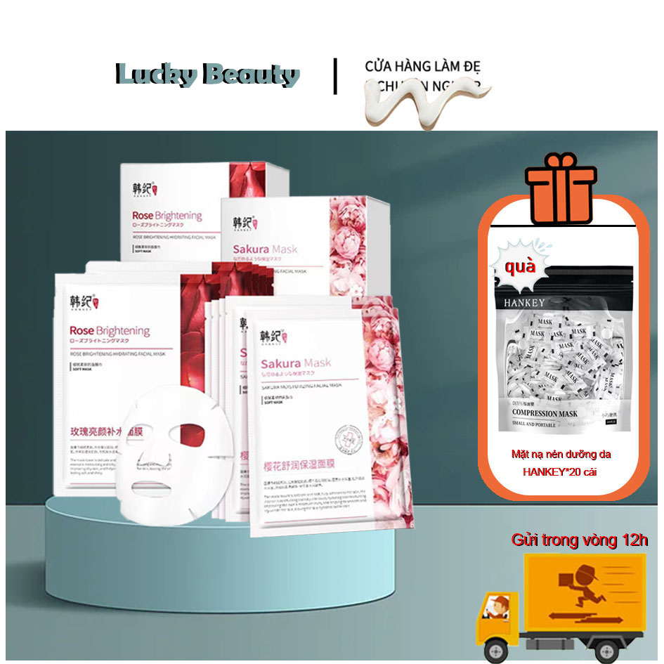 Mặt nạ Hoa anh đào, hoa hồng HANKEY , Mặt nạ ngủ, Tinh chất collagen, Loại bỏ mụn, Kiểm soát dầu và Làm sạch sâu