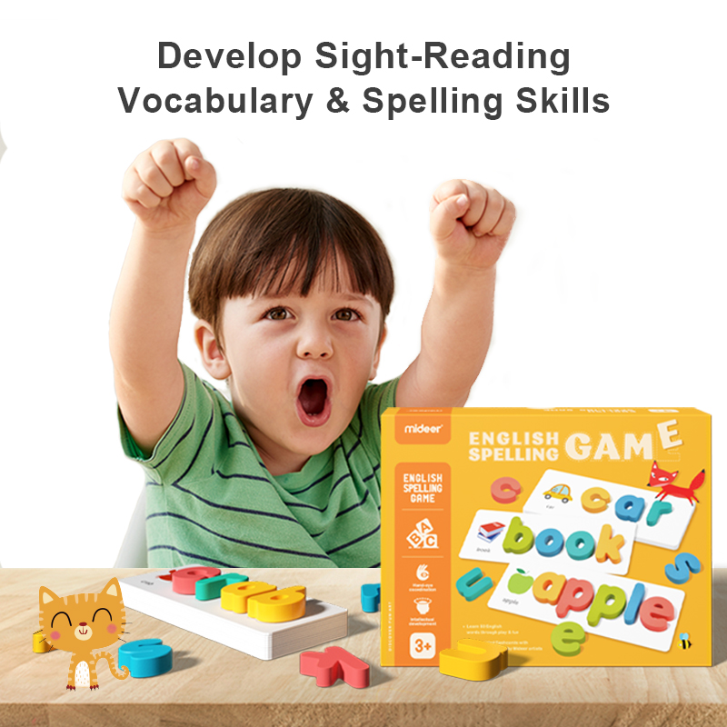 Mideer English Spelling Game - đồ chơi giáo dục sớm ghép chữ học Phonics