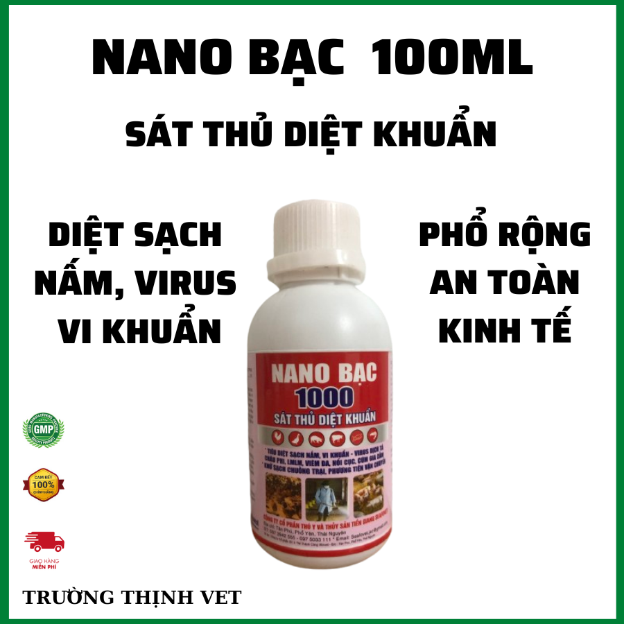 Nano bạc 100ml sát thủ diệt khuẩn