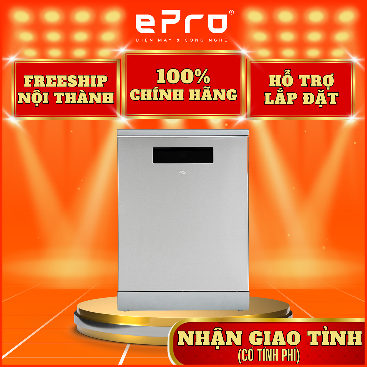 Máy rửa chén độc lập beko den48520x - hàng chính hãng
