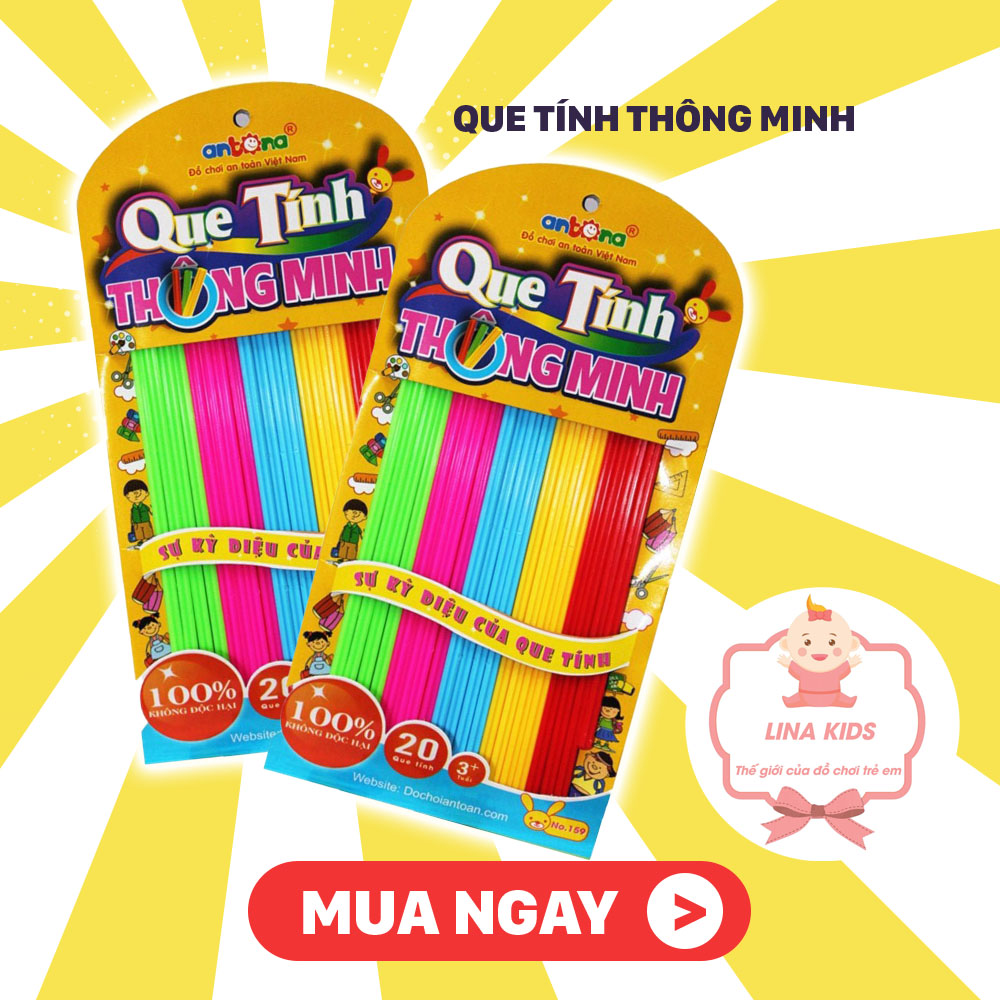 Bộ que tính cho bé - que tính thông minh - que tính - lina kisd