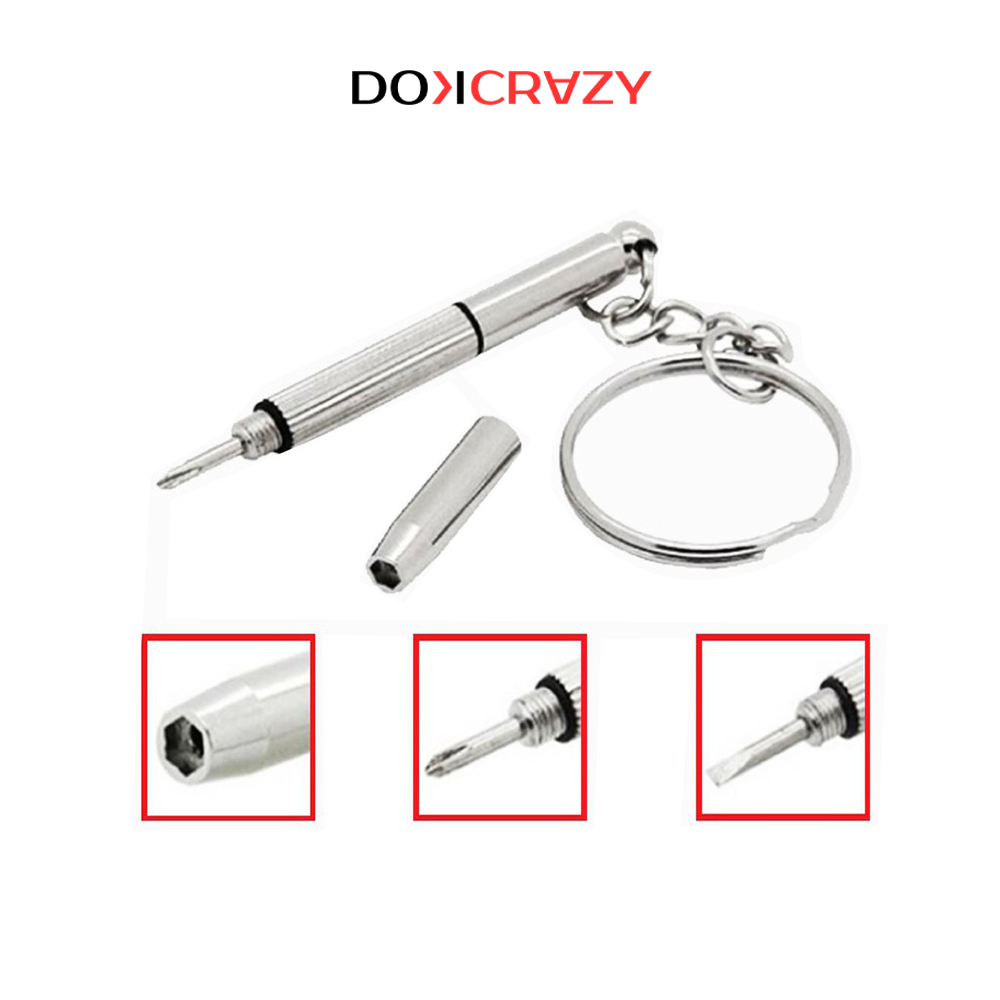 Móc vít chìa khóa sửa chữa gọng kính điện thoại máy tính đa năng tiện dụng local brand xịn xò Dokcrazy