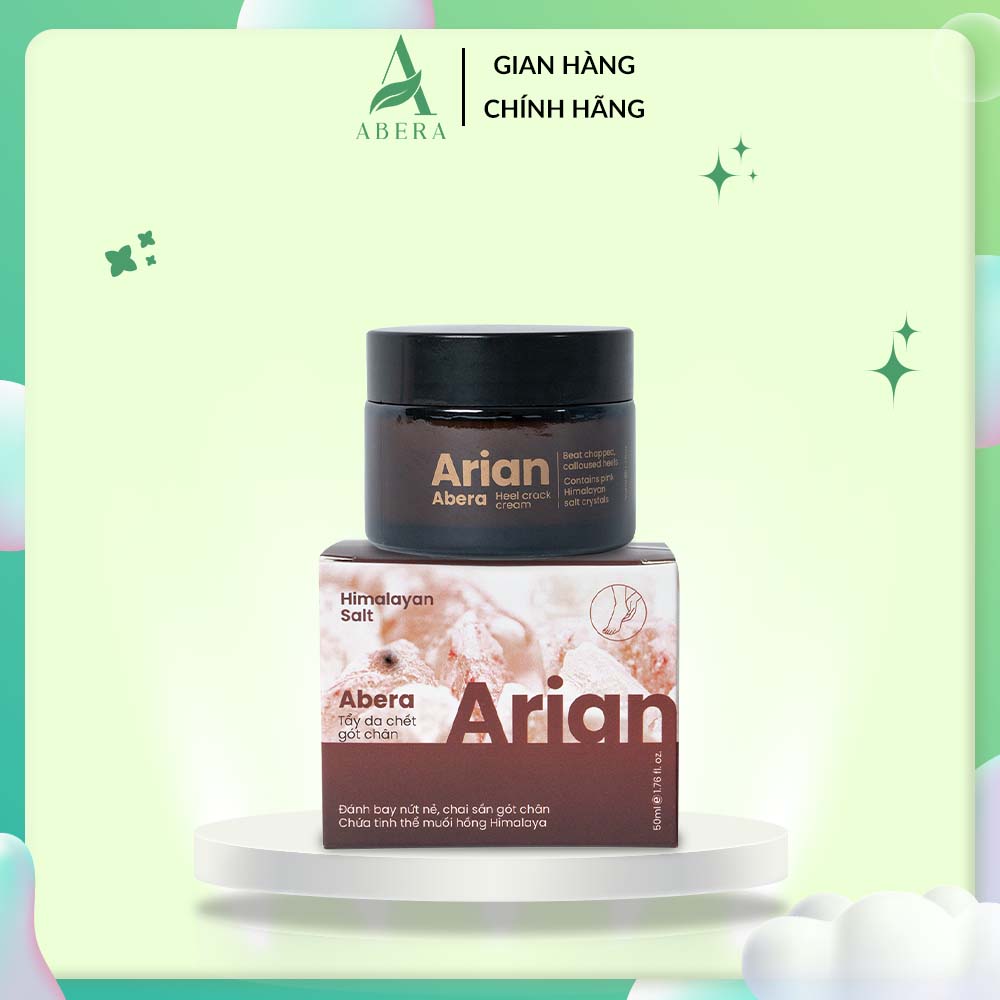 Tẩy tế bào da chết chân Arian Abera giảm nứt gót chân