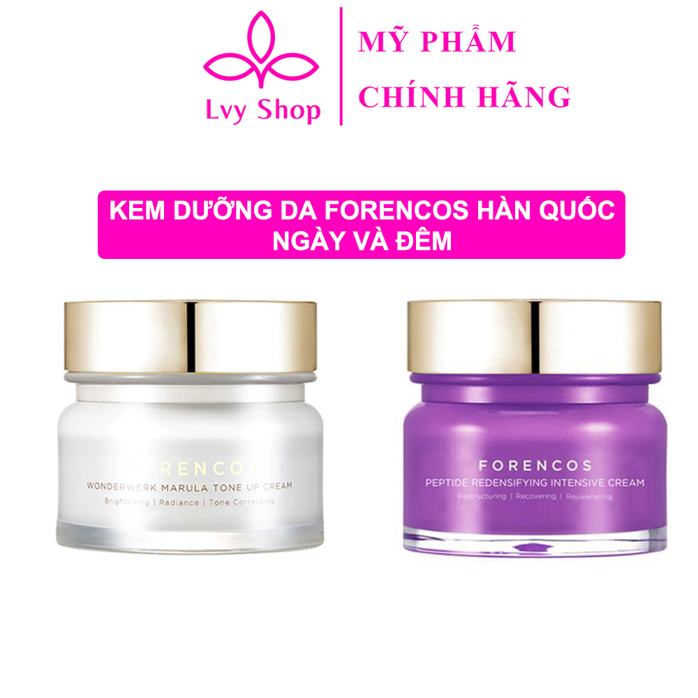 Kem Forencos 50ml dưỡng trắng da Hàn Quốc Lvy Shop giúp làn da trắng sáng, Kem dưỡng da mặt Forencos tím căng bóng mờ vết thâm nám da