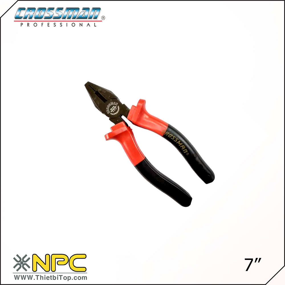 Kìm điện crossman đài loan 7 inch đỏ đen 95-317