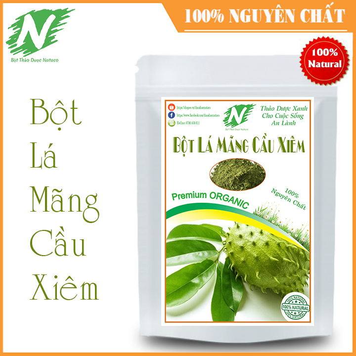 [HCM]Bột Lá Mãng Cầu Xiêm Nguyên Chất 100g
