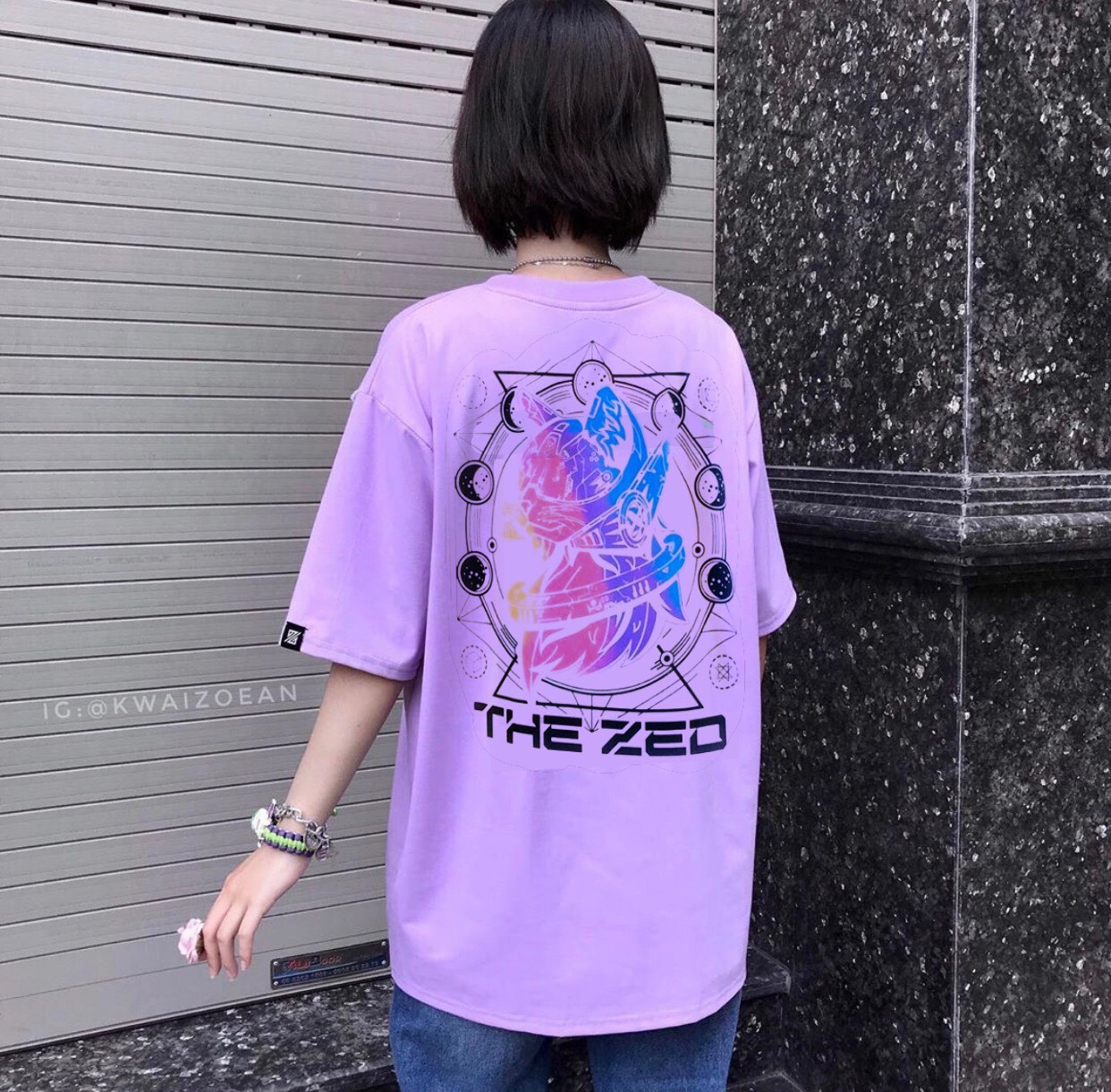 [HCM]ÁO THUN THE ZED XƯƠNG CÁ XỊN UNISEX PINK.SHOP