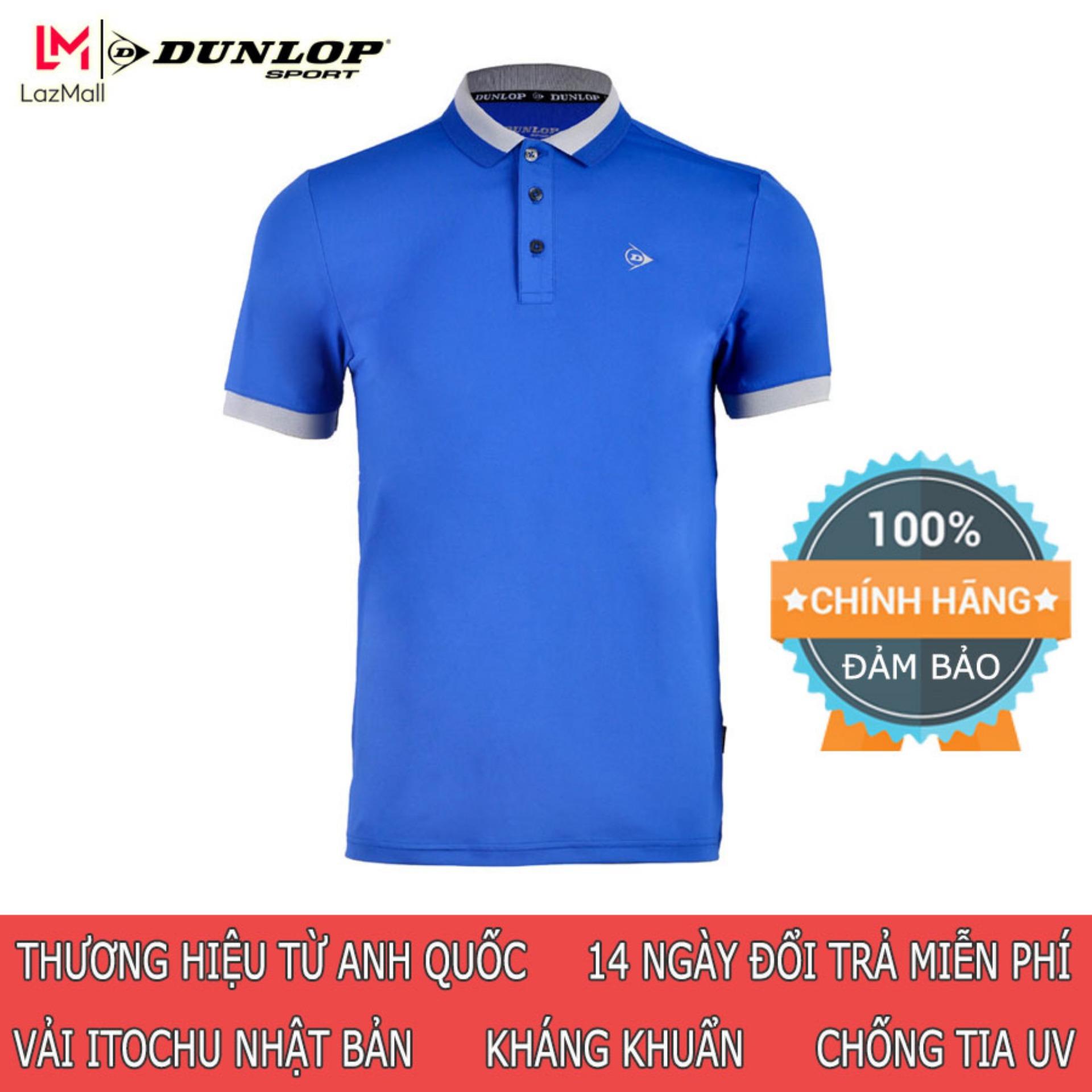 DUNLOP - Áo thể thao Nam Dunlop - DABAS8096-1C-WT Thương hiệu từ Anh Quốc Đổi trả miễn phí