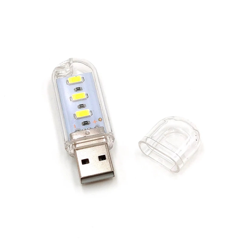 [HCM]Đèn LED Mini Gồm 3 Bóng Sáng vàng Cổng Cắm USB Thích Hợp Để Bàn Học Làm Đèn Ngủ Đèn Học Đèn Làm Việc Máy Tính