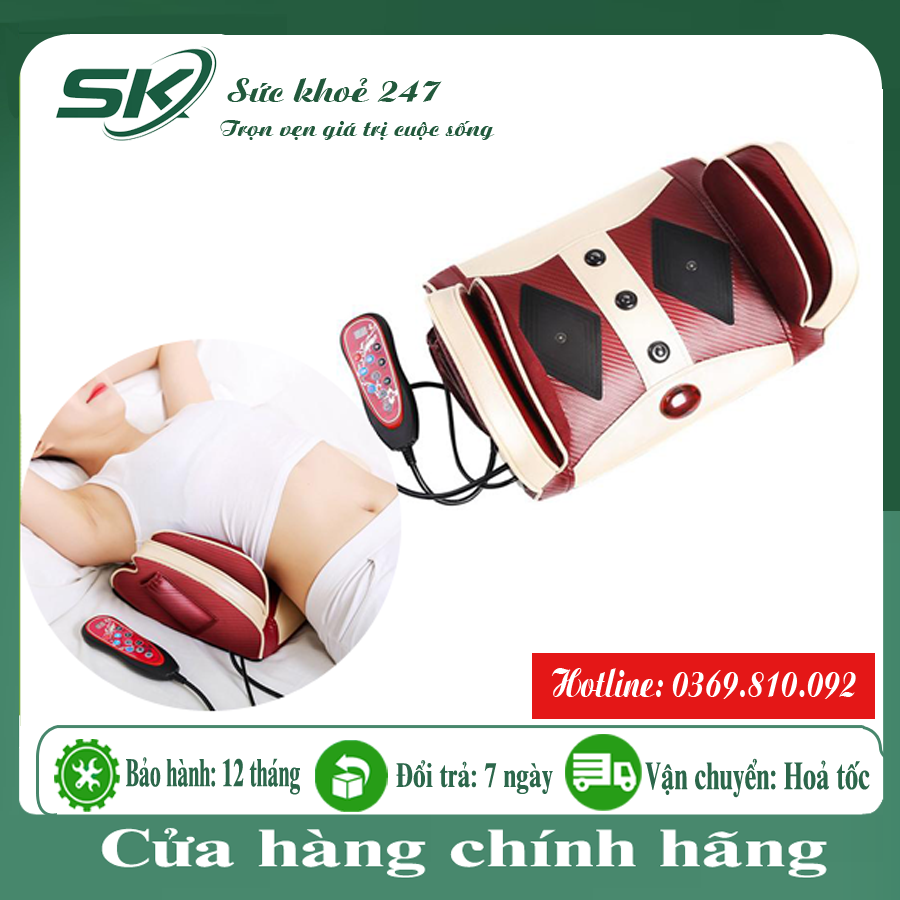 Máy massage thắt lưng máy mát xa xoa bóp lưng thoát vị đĩa đệm thoái hoá cột sống Máy Massage Lưng Dành Cho Người Đau Thắt Lưng Cột Sống Thoát vị Đĩa Đệm