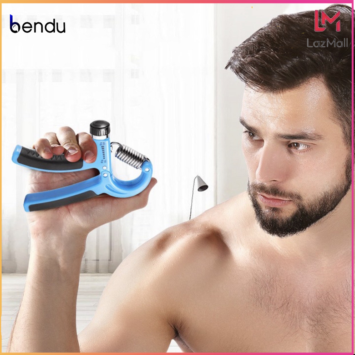 Dụng cụ tập gym tập tay K110 hàng chính hãng, kìm bóp tập lực tay chữ A có lò xo điều chỉnh lực 5-60kg tập cơ ngón tay hiệu quả