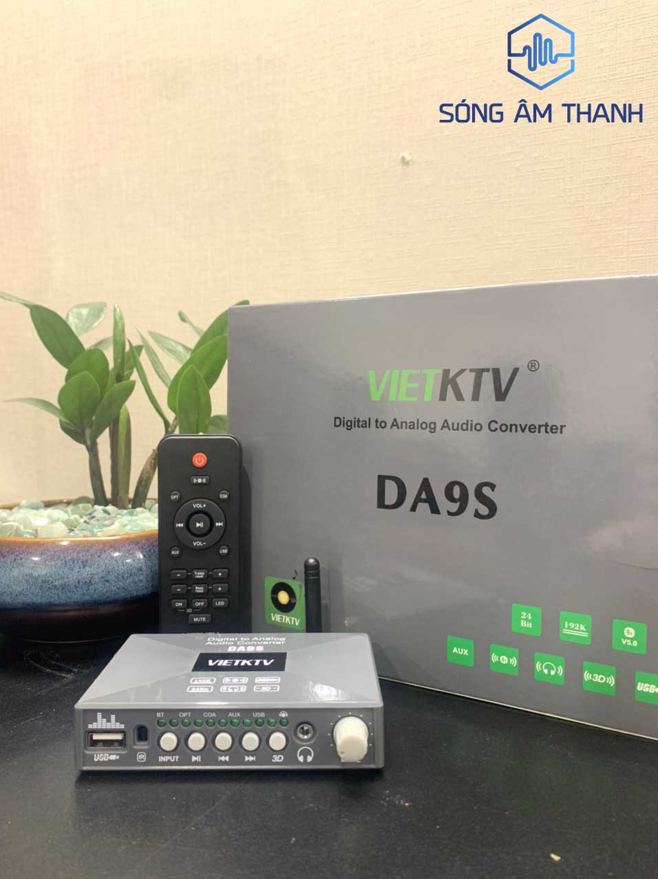 VietkTV DA9S bộ giải mã chuyển đổi cổng quang nhiều chức năng