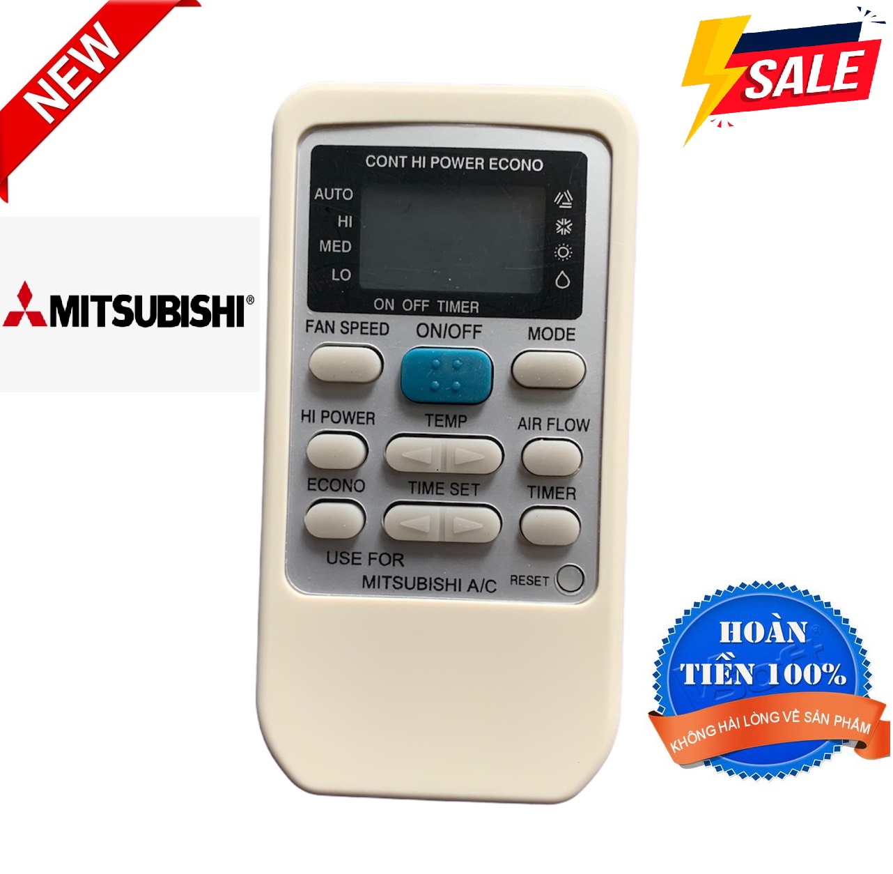 Điều khiển điều hòa Mitsubishi 2 chiều mẫu mới, remote máy lạnh mitsubishi