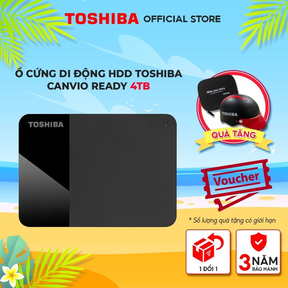 Ổ cứng di động HDD Toshiba Canvio Ready hàng chính hãng - Tặng Kèm Hộp Đựng
