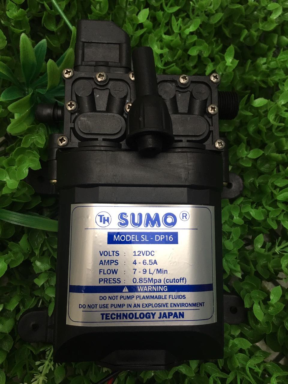 [HCM]Máy bơm đôi SUMO tăng áp lực nước mini 12V 120W Lưu lượng 9L/phút Tự động hút nước sử dụng cho bộ tưới phun sươnG 4.6 ( Tặng kèm đầu chuyển 8 li cho bơm )