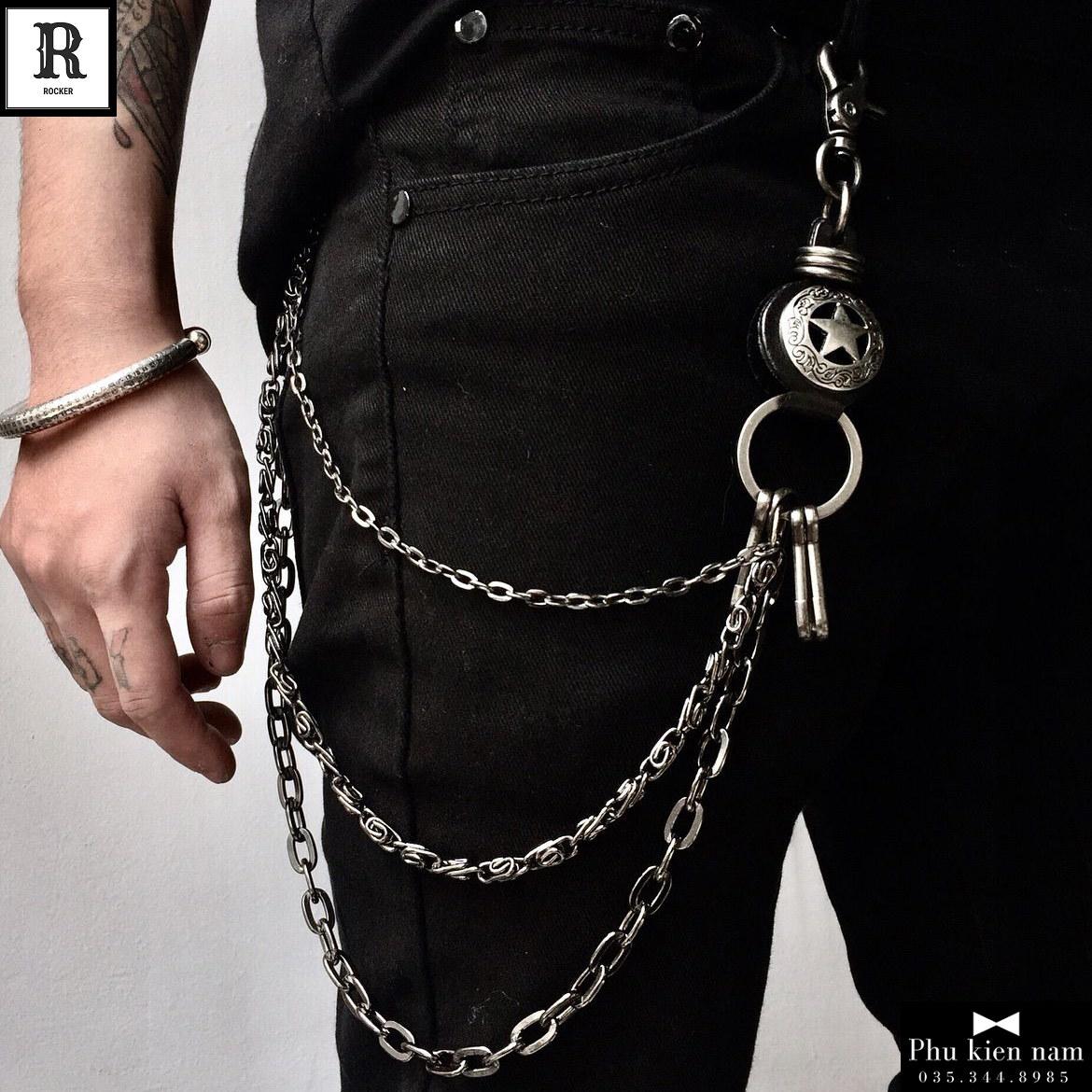 Xích quần Jeans – Star Medal (3 dây) - Mã XQJ019