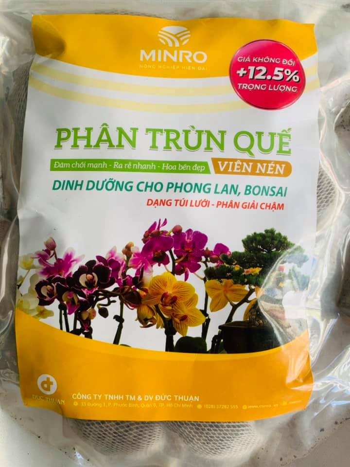 Phân bón trùn quế nguyên chất dạng túi lưới