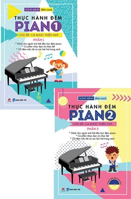 Fahasa - combo sách hay thực hành đệm piano - chủ đề: ca khúc thiếu nhi