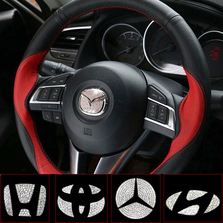 Logo Đính Đá Gắn Vô Lăng Mazda
