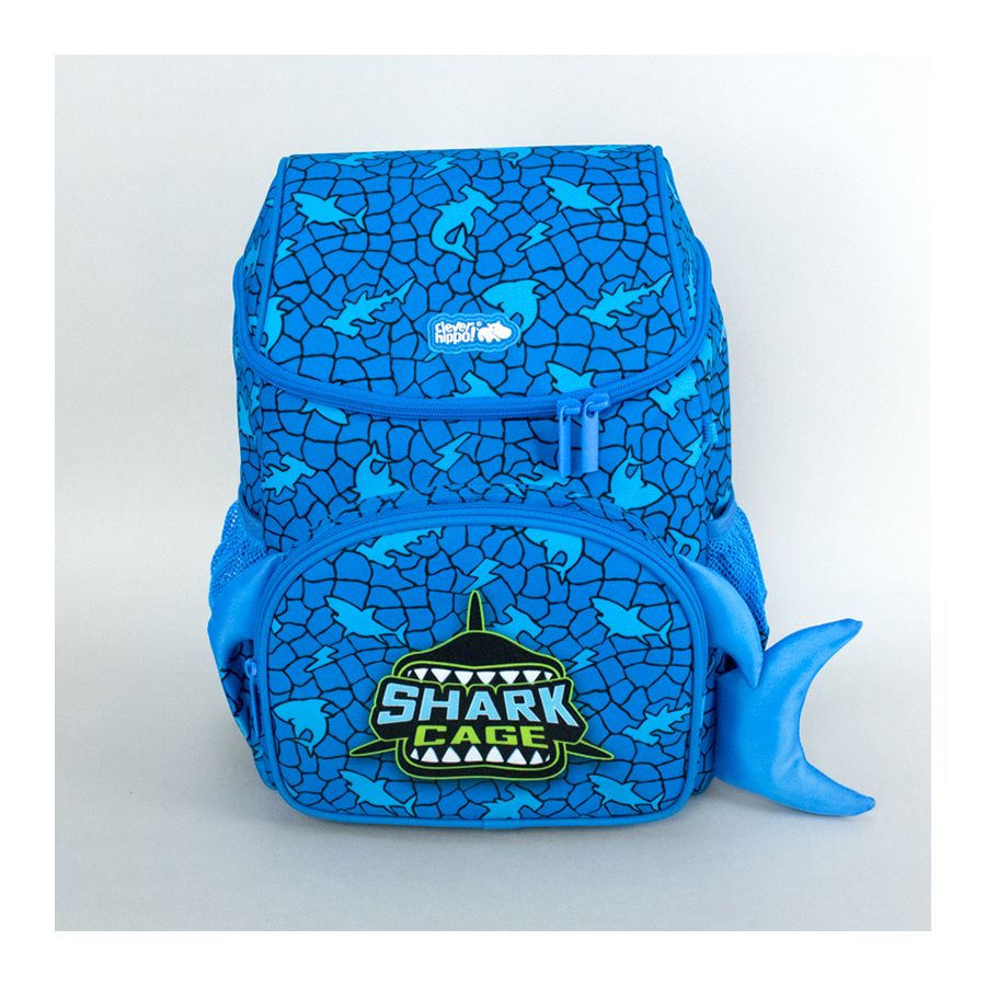 Balo học sinh clever hippo hoodie shark cage bs3103