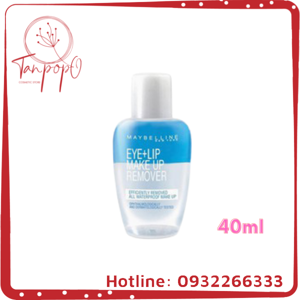 Nước Tẩy Trang Mắt và Môi Chuyên Dụng 2 lớp Maybelline New York Eye & Lip Makeup Remover 40ml