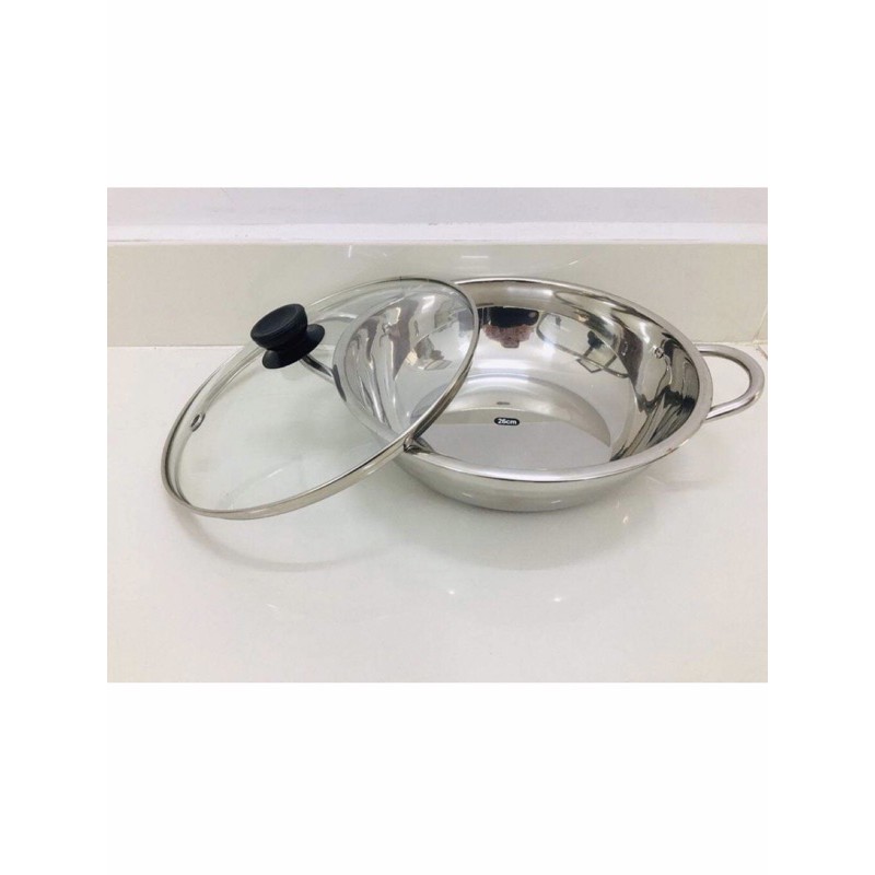 Giá rẻ vô địch- xoong ăn lẩu-nồi ăn lẩu inox 26cm