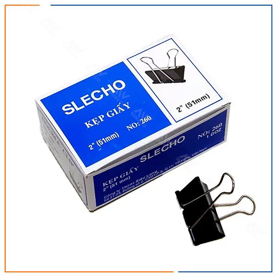 KẸP ĐEN   51 mm ( hộp /12 cái) - Kẹp Bướm 51 mm - Kẹp Tài Liệu