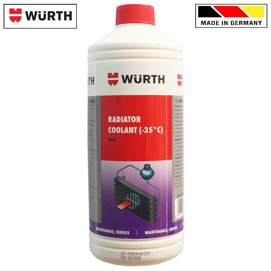 Nước làm mát ô tô wurth radiator coolant 1 lít 0892350001