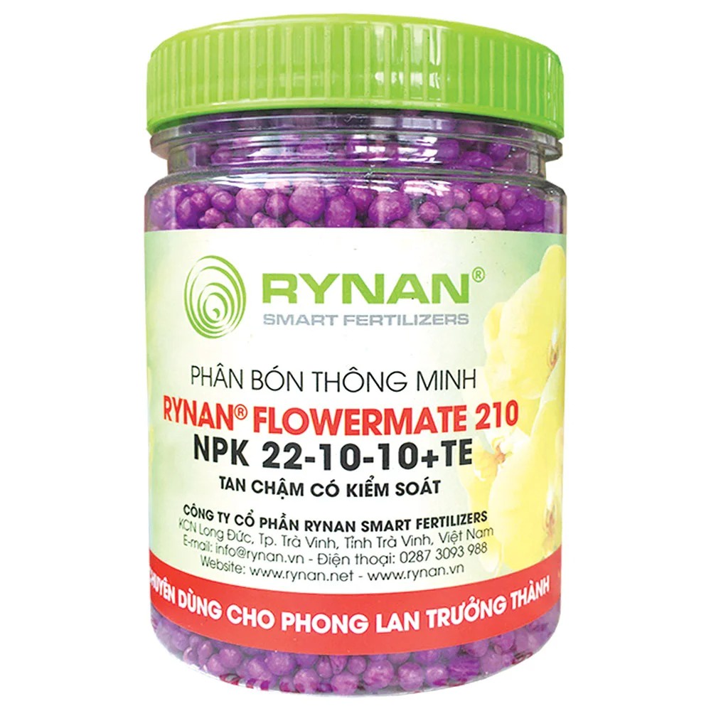 Phân bón thông minh, tan chậm rynan 210. hũ 150g