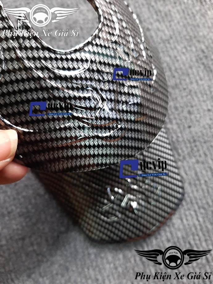 Chụp Ốp Mỏ và Đuôi Dè Xe PCX 2018 - 2020 Carbon Đẳng Cấp MS2866